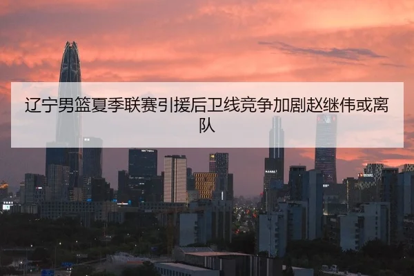 辽宁男篮夏季联赛引援后卫线竞争加剧赵继伟或离队